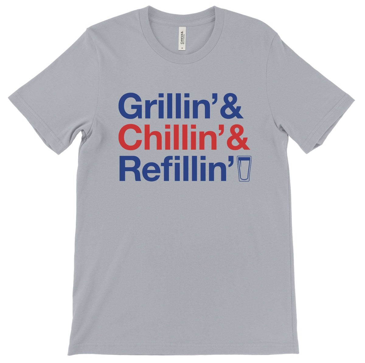 Grillin' Chillin' Refillin' (USA Colors) Tee