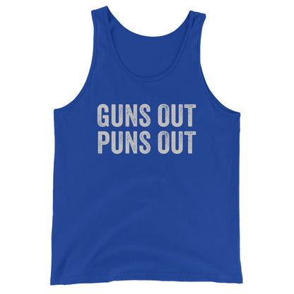 Guns Out Puns Out Tank Top